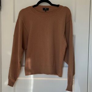 7 For All Mankind Tan Crew Neck Sweater